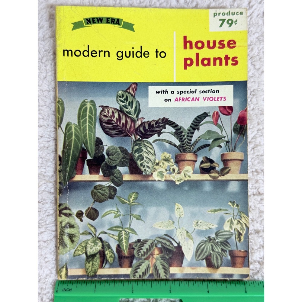 New Era Modern Guide to House Plants Vintage 1958 Book African Violets Gardening
